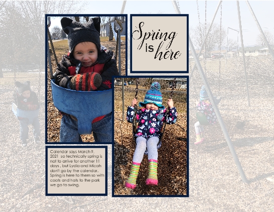 Lydia - Micah swinging
