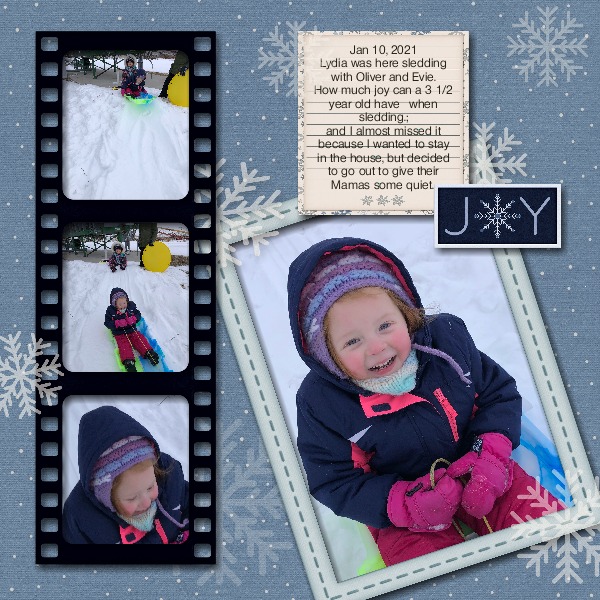 Lydia Sledding