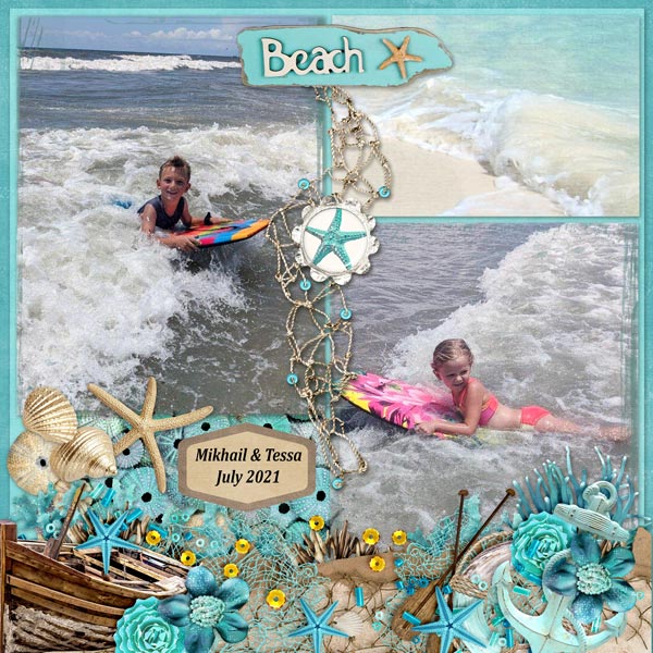 M and T at the Beach 2021