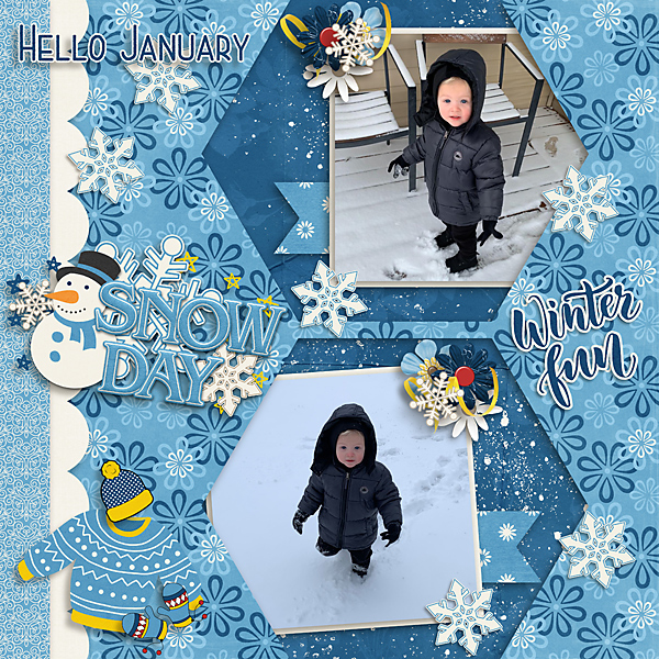 Maddux in the Snow
