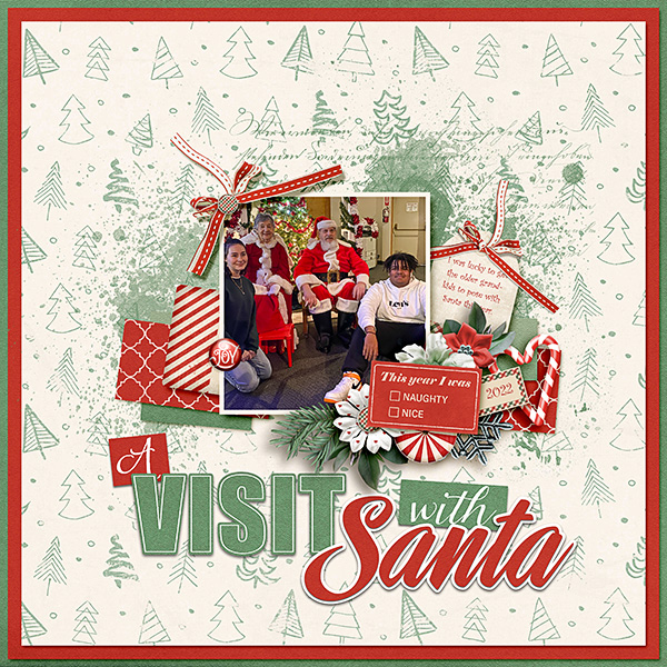 Madison with Santa