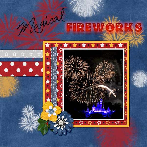 Magical Fireworks July brush challenge