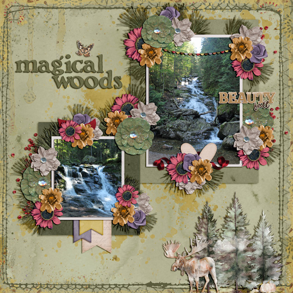 magical waterfall