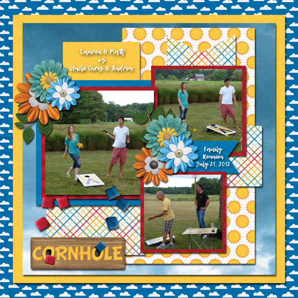 MagsGraphics Backyard Games with Connie Prince Forever Young template