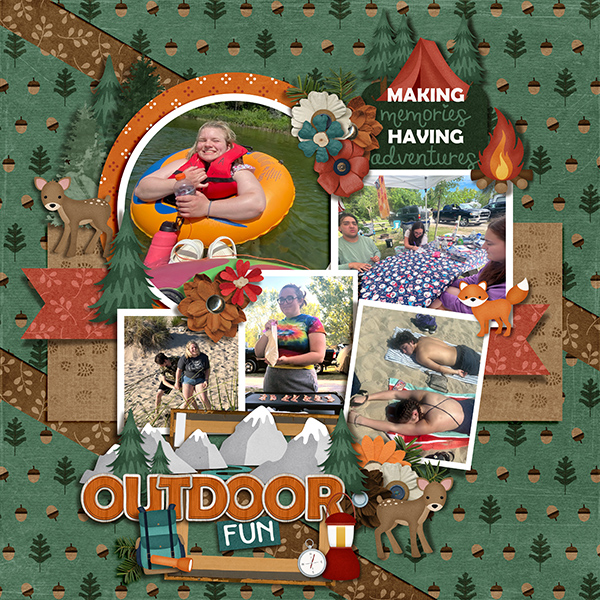 Makayla and Friends Camping