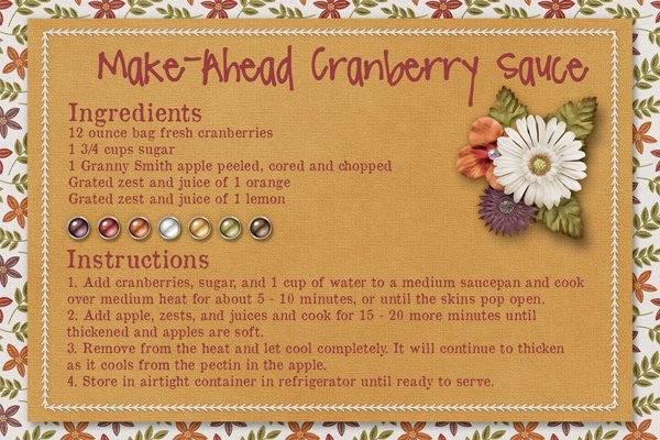 Make Ahead Cranberry Sauce
