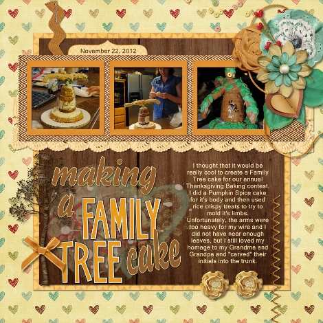 Making a Family Tree Cake