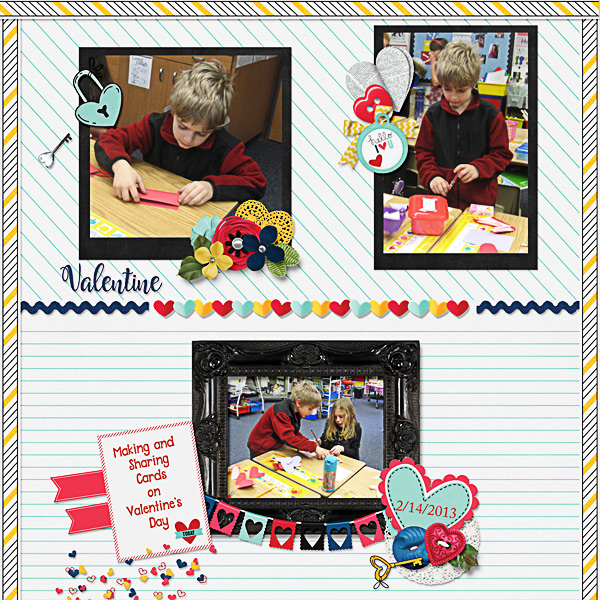 Making and Sharing Cards on Valentines Day