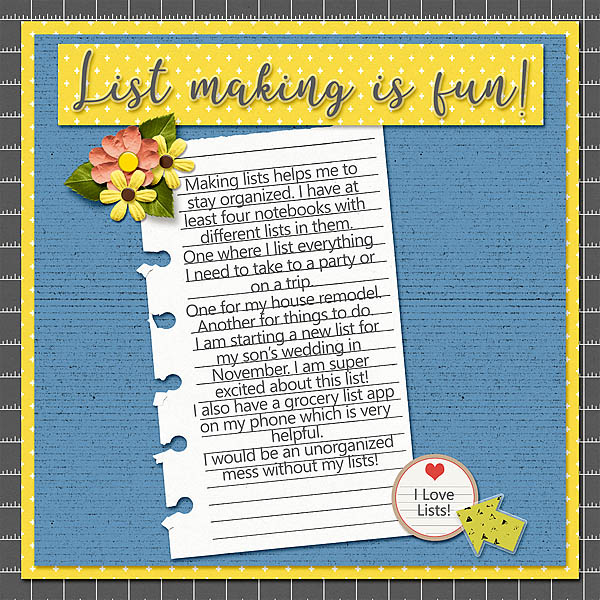 Making LIsts