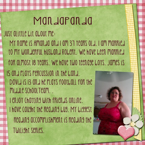MandaPanda Info About Me
