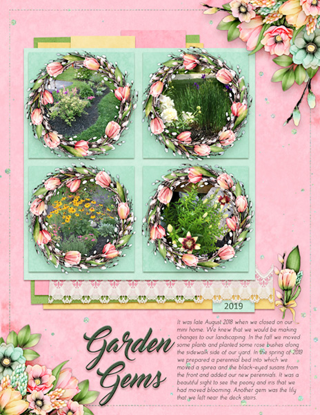 Mar 2020 Colour Challenge - Garden Gems