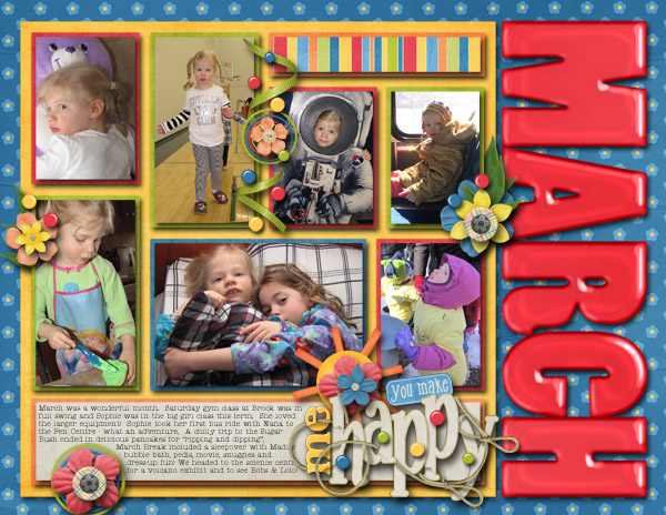 March 2012 calendar topper