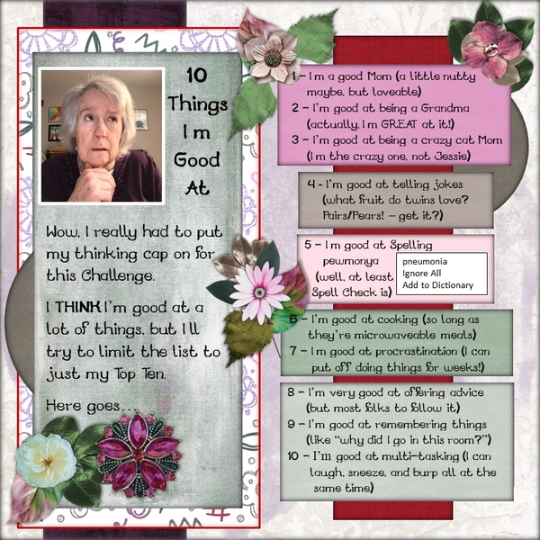 March 2023 All About Me Challenge