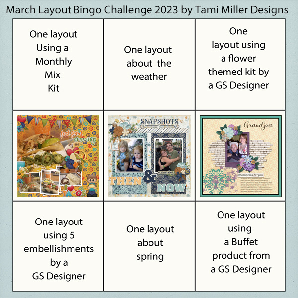 March 2023 Bingo