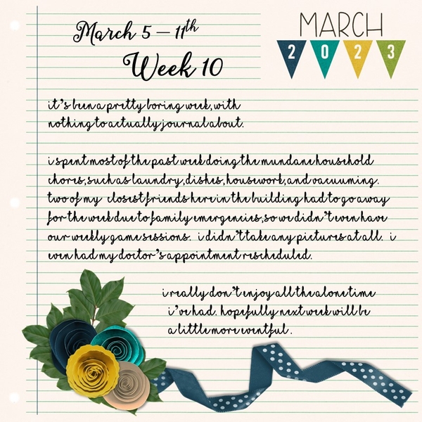 March 2023 Project 365 Challenge - Week 10