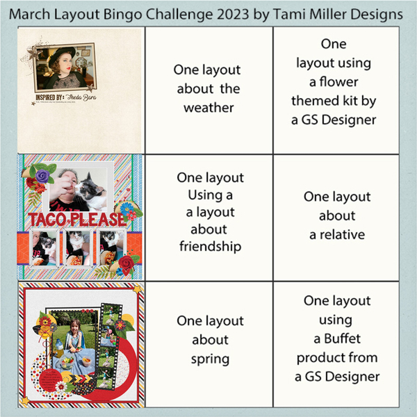 March Bingo Card