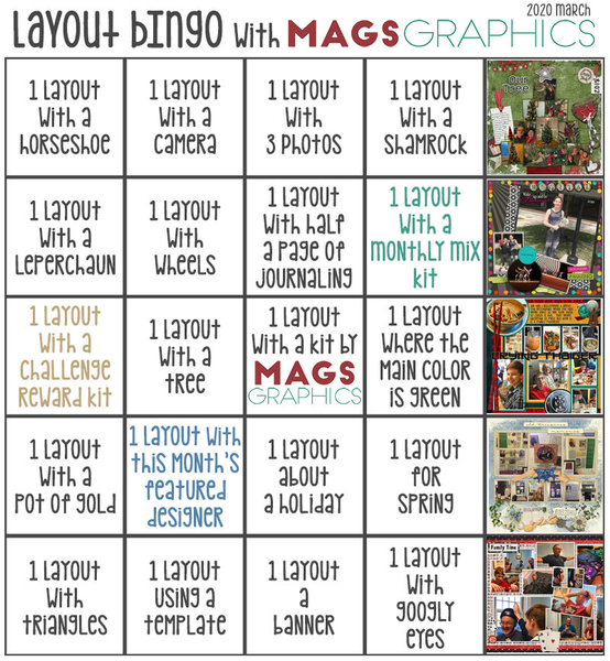 March Bingo Challenge