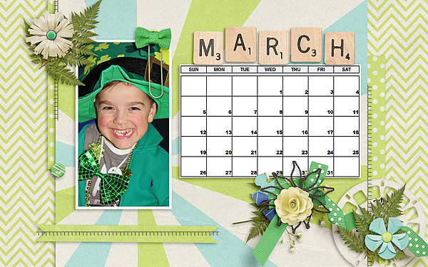 March Desktop (for February Challenge)
