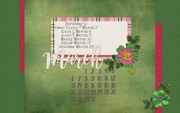 March Desktop
