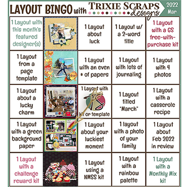 March layout bingo