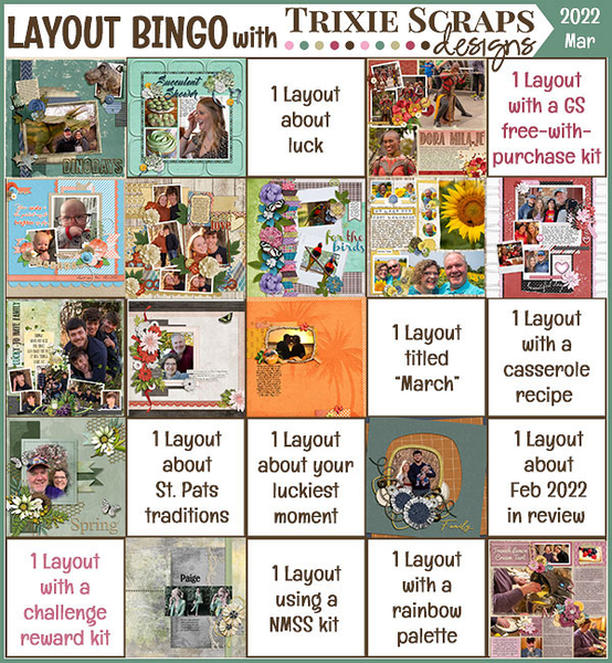 March Layout Bingo