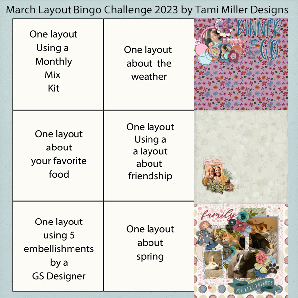 March Layout BINGO