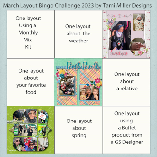 March Layout Bingo