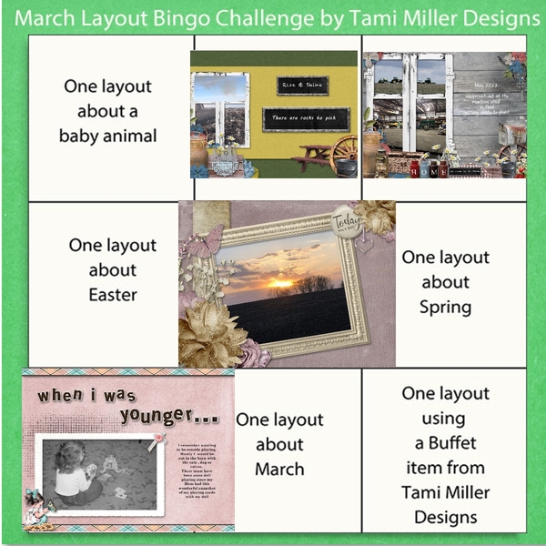 march layout bingo