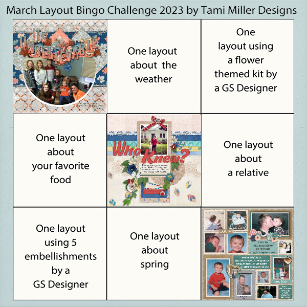 March LO Bingo