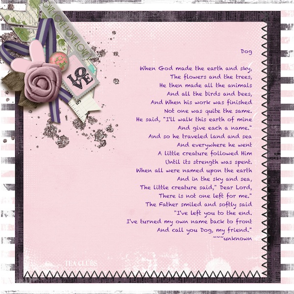 March Scraplift Challenge