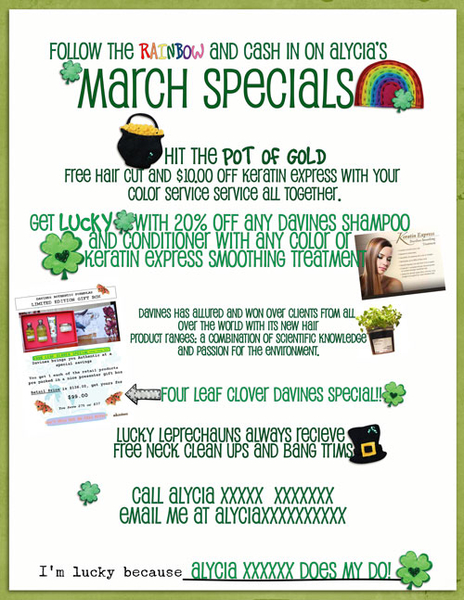 March Special Flyer
