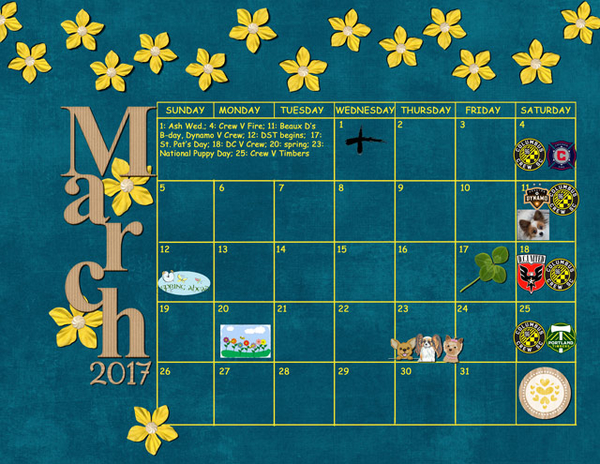 March Sum-Up Calendar