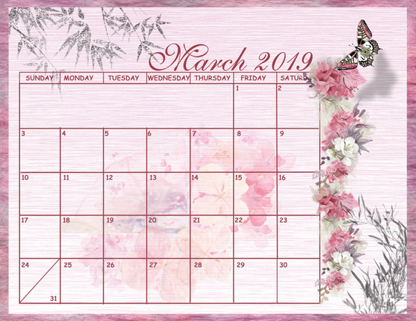 March Sum-Up Calendar