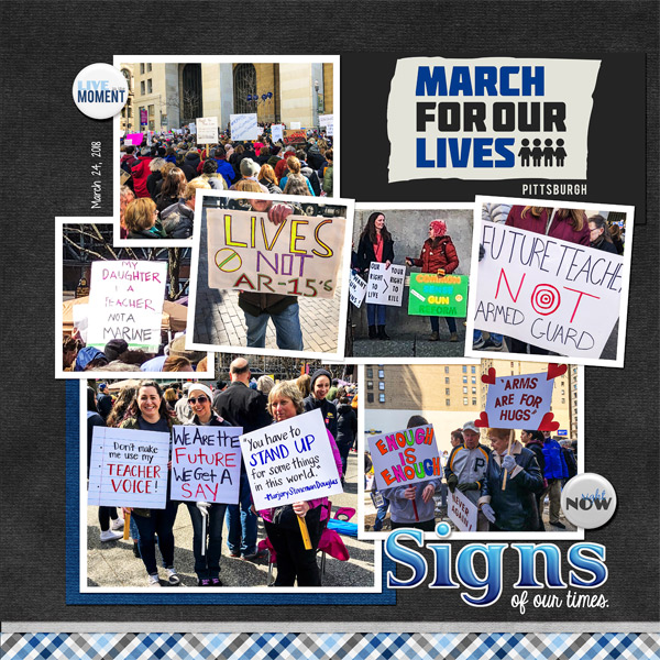 #MarchForOurLives, left side - Font Challenge