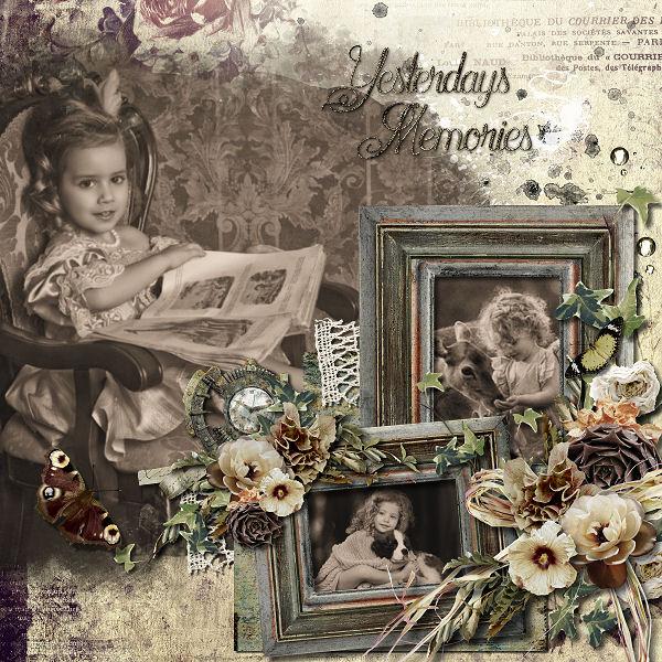 Masked Memories Template 7 + 8 by Miss Fish Templates