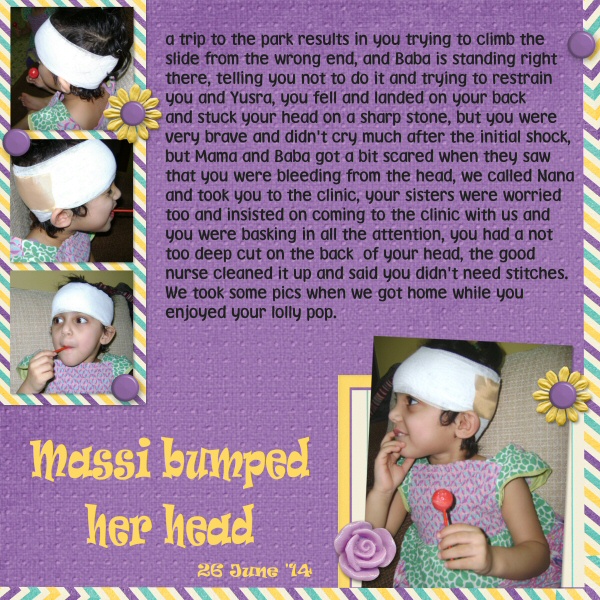 Massi Bumbed her Head