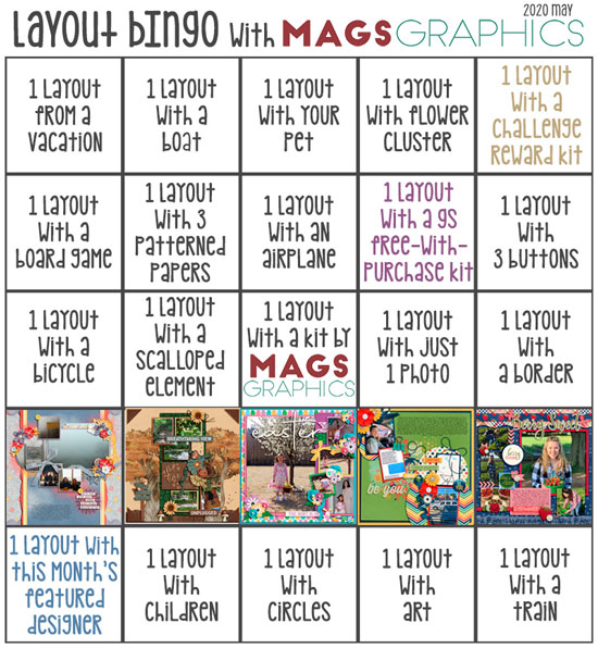 May 2020 Bingo Challenge
