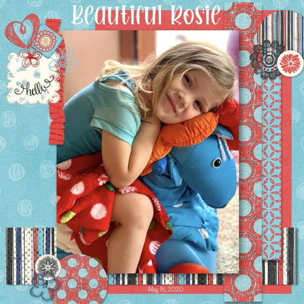 May 2020 Color Challenge : Beautiful Rosie