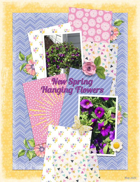 May 2020 Template Challenge - New Spring Hanging Flowers