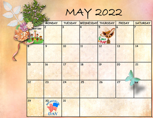 May 2022 Calendar