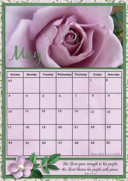 May 2026 Calendar Page
