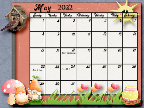 May Calendar