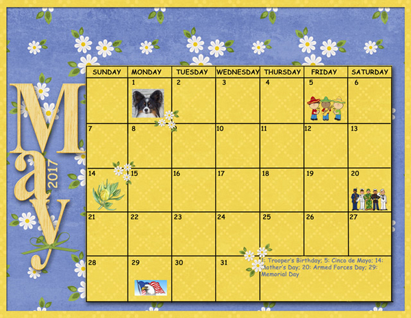 May Sum-Up Calendar