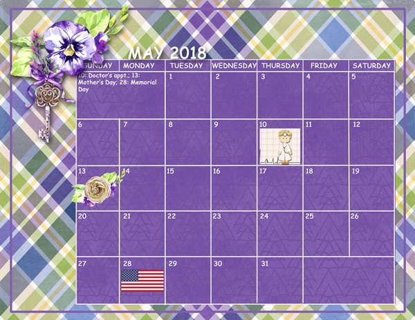 May Sum-Up Calendar