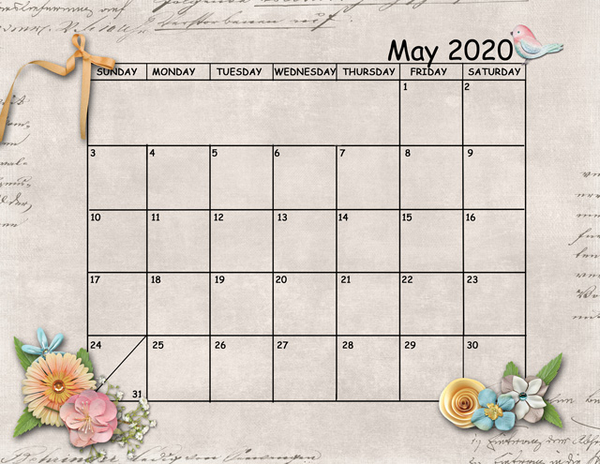 May Sum-Up Calendar