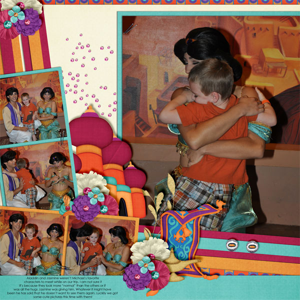 Meeting Jasmine + Aladdin