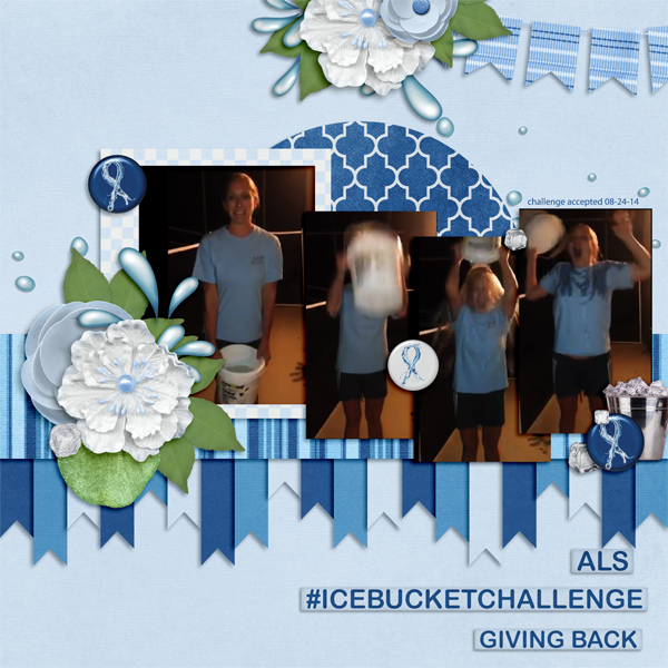 Megan accepts the ALS Ice Bucket Challenge