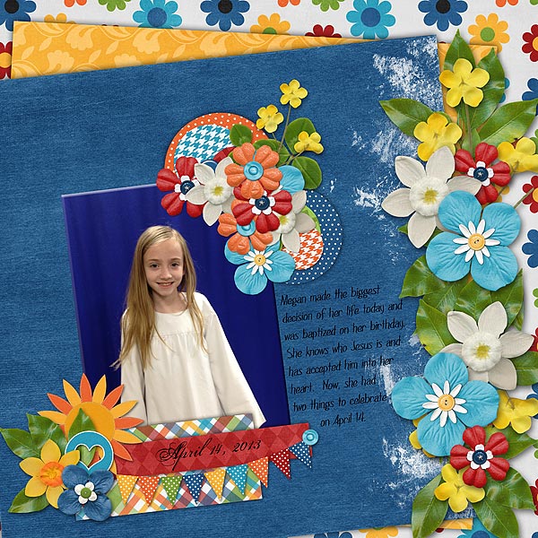 Megan's Baptism page 1