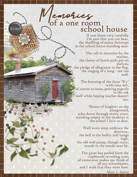 Memories of a One Room School House