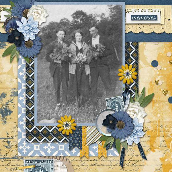 Memories with Keep Swimming Template #2 rotated